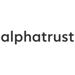 Alpha trust black logo